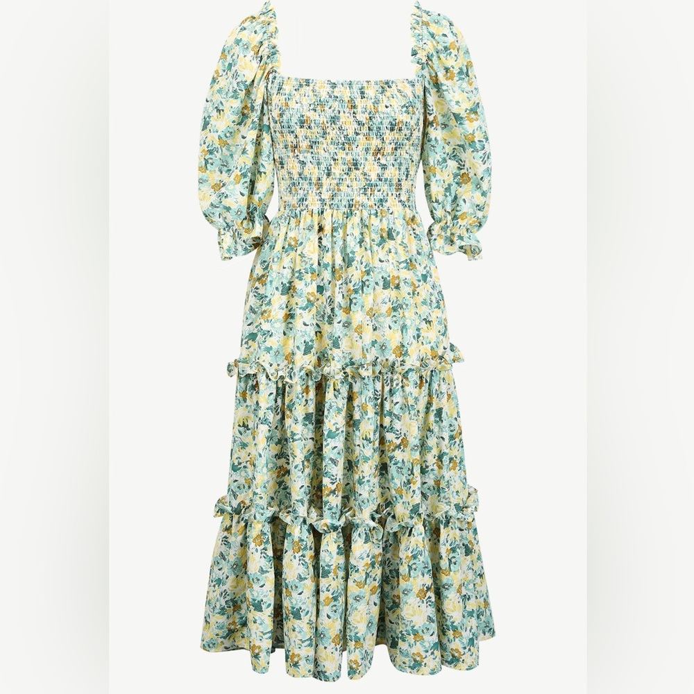 LAIT Cottage Core Floral Dress Size M